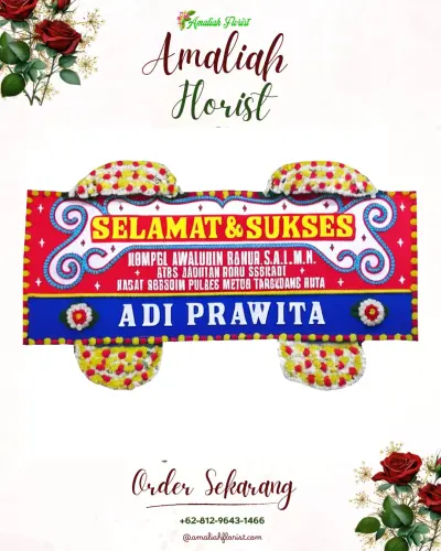 Karangan Bunga Ucapan Selamat di Podosari